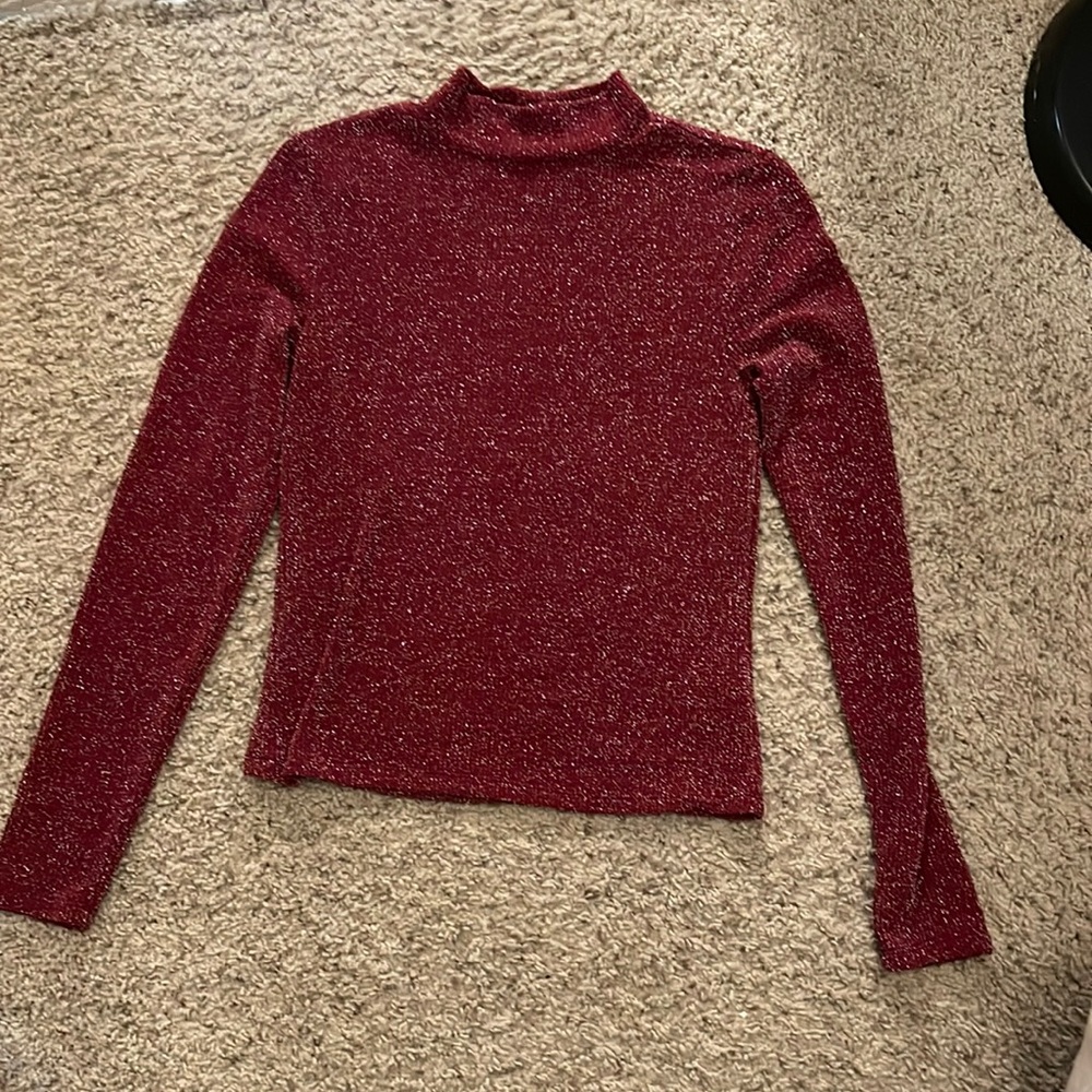 Small long sleeve sparkly shirt